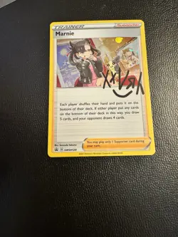 Pokemon Card Marnie SWSH120 Cosmo Holo Trainer Promo Near Mint - Image 1