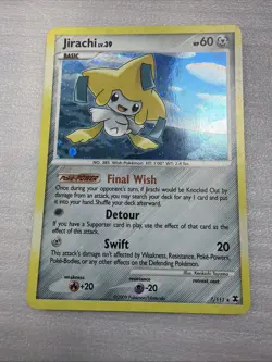 Jirachi Lv. 39 7/111 Holo Rare Rising Rivals Pokemon TCG 2009 Card Lp/mp - Image 1