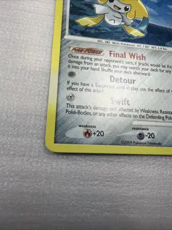 Jirachi Lv. 39 7/111 Holo Rare Rising Rivals Pokemon TCG 2009 Card Lp/mp - Image 2