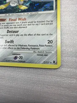 Jirachi Lv. 39 7/111 Holo Rare Rising Rivals Pokemon TCG 2009 Card Lp/mp - Image 3