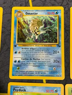C366 POKEMON TCG PORTUGUESE 1ST EDITION FOSSIL NM-MINT CARDS LOT - Image 3