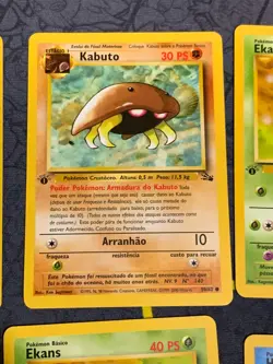 C366 POKEMON TCG PORTUGUESE 1ST EDITION FOSSIL NM-MINT CARDS LOT - Image 4