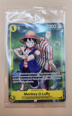 One Piece Card Game One Piece TCG Monkey D. Luffy OP-10-111 Promo Mint Sealed - Image 3