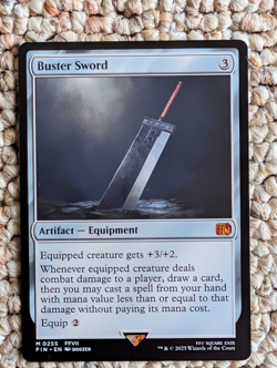 MTG Final Fantasy Buster Sword Regular Card - Mythic Rare - Pack Fresh - Image 1
