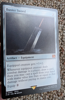 MTG Final Fantasy Buster Sword Regular Card - Mythic Rare - Pack Fresh - Image 2