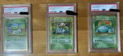 PSA10 Pokemon Card Classic Bulbasaur Ivysaur Venusaur Sequential Set From Japan - Image 1