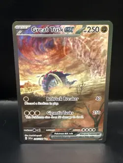 Pokemon TCG Great Tusk EX Scarlet & Violet Base Set Holo Card 246/198 - Image 2