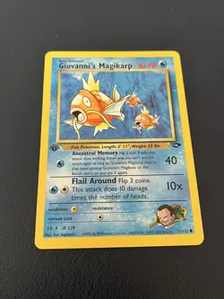 1ST EDITION Giovanni’s Magikarp Gym Challenge 73/132 Pokemon Card - Image 2