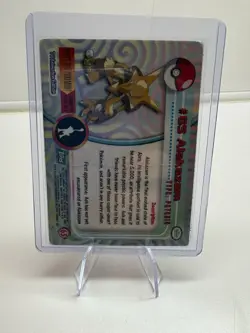 #65 ALAKAZAM Pokemon Topps TV Animation Edition Card 1999 2000 HP - Image 2