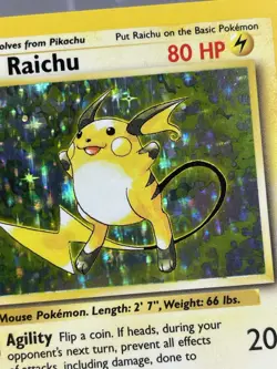 Raichu 14/102 Holo 1999 Base Set Pokemon Card TCG NM/LP - Image 3