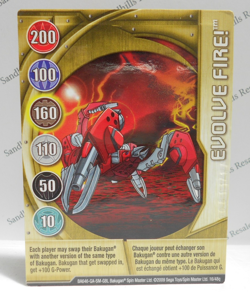 Bakugan Card - Evolve Fire! - Gold Gate Card - BA646 - 16/48q - 2009 - Image 1