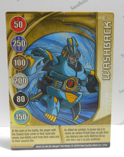Bakugan Card - Washback - Gold Gate Card - BA643 - 13/48q - 2009 - Image 1