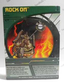 Bakugan Card - Rock On - Green Ability Card - BA571 - 44/48n - 2008 - Image 1