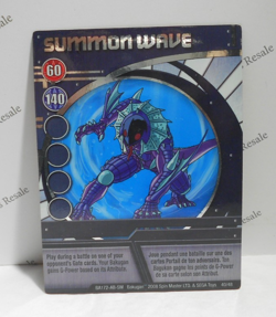 Bakugan Card - Summon Wave - Holo Foil Blue Ability Card - BA172 - 40/48 - 2008 - Image 1