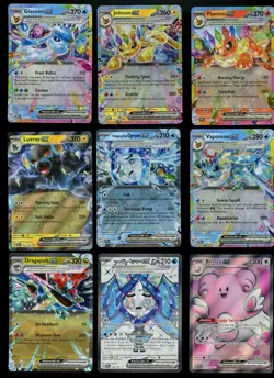 (9) Card Pokemon ex Lot FLAREON VAPOREON JOLTEON GLACEON ++ - Image 1