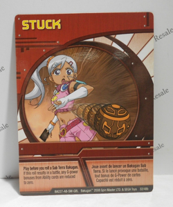 Bakugan Card - Stuck - Red Ability Card - BA227 - 32/48b - 2008 - Image 1