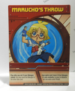 Bakugan Card - Marucho's Throw - Red Ability Card - BA157 - 25/48 - 2008 - Image 1