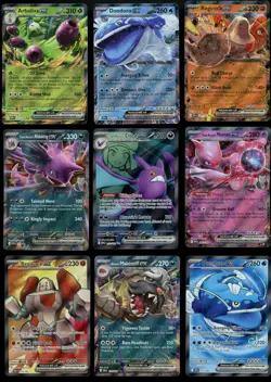 (9) Card Pokemon Destined Rivals Lot Mewtwo Nidoking Crobat +++B - Image 1