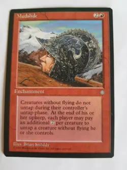 Magic The Gathering - Mudslide - Ice Age - Lightly Played - Image 1