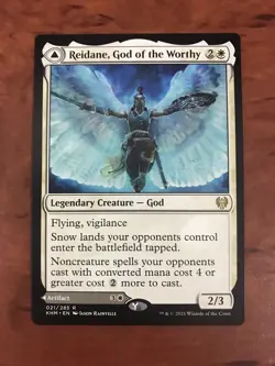 Reidane God of the Worthy / Valkmira Protector's Shield MTG Magic Card Mint KHM - Image 1