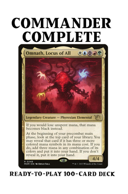 Omnath, Locus of All GOLD CARDS FIVE COLOR Magic MTG Custom Commander Deck - Image 1