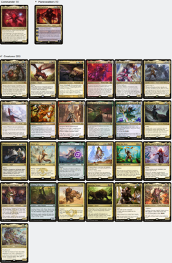 Omnath, Locus of All GOLD CARDS FIVE COLOR Magic MTG Custom Commander Deck - Image 3