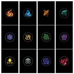 Elements Series I - 100 Textured Matte MTG TCG Card Sleeves - Image 1