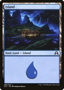 Island (288) FOIL Shadows over Innistrad NM Basic Land MAGIC MTG CARD ABUGames - Image 1