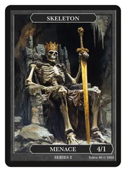 Skeleton Token Givememana Tokens Warhammer Magic the Gathering MTG - Image 1