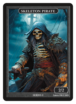 Skeleton Pirate Token Givememana Tokens Series 2 Magic the Gathering MTG - Image 1