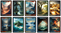 Dual Lands complete Set Givememana Tokens Series 2 Magic the Gathering MTG - Image 1