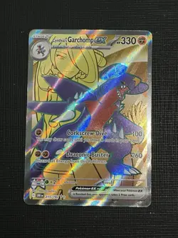 Pokemon TCG Cynthia’s Garchomp EX 215/182 Full Art Destined Rivals NM - Image 1