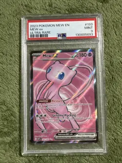2023 POKEMON EN-151 ULTRA RARE - 193/165 MEW EX - PSA 9 - MINT - Image 1