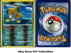 2009 Pokemon, Platinum Rising Rivals, #7/111 Jirachi, Reverse Holo Rare - Image 1