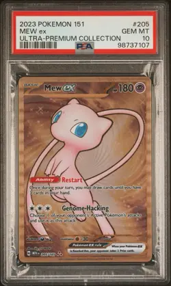 Pokemon TCG 2023 Ultra Premium Collection Mew EX Metal Promo PSA 10 - Image 3