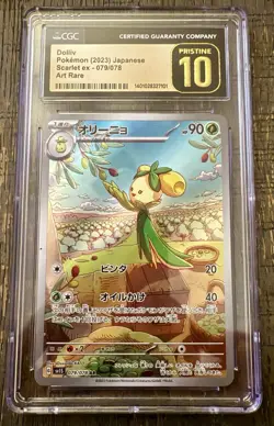 Pokemon TCG Dolliv 79/78 Art Rare Holo JPN Scarlet Ex CGC PRISTINE 10 - Image 1