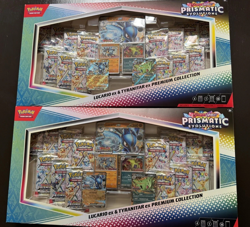 LOT OF 2 Pokemon Prismatic Lucario Ex Tyranitar Ex Premium Collection Sams Club - Image 1