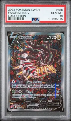 Pokemon Giratina V Lost Origin Full Alt Art #186 PSA 10 Gem Mint - Image 1