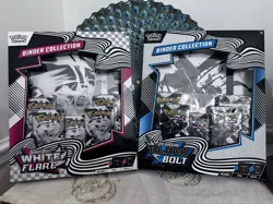 Pokemon Black Bolt & White Flare Binder Collection Bundle Set! NEW - SEALED! - Image 1