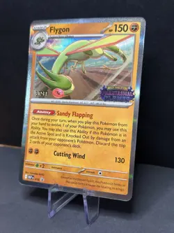 Pokemon Flygon Phantasmal Flames Pre-Release Staff Promo 016 NM - Image 3