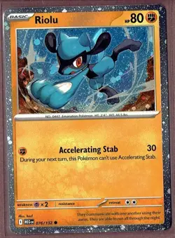 Pokemon TCG Mega Evolutions - Riolu Cosmos Holo 076/132 - Image 1