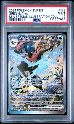 2024 POKEMON SVP EN-SV BLACK STAR PROMO #132 GRENINJA EX PSA 9 - Image 1