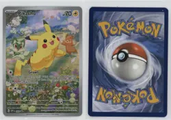 Pikachu (Paldea Adventure Chest) Holo Pokemon Scarlet & Violet Black Star Promo - Image 3