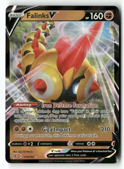 Falinks V 110/192 SWSH02: Rebel Clash Pokemon TCG NM - Image 1