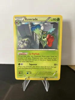 Pokemon Roserade Dragons Exalted Rare 15/124 LP - Image 1