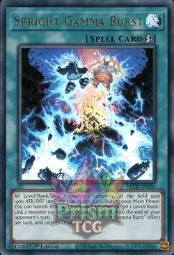 1st ed Spright Gamma Burst ultra rare BLTR-EN105 Yugioh - Image 1