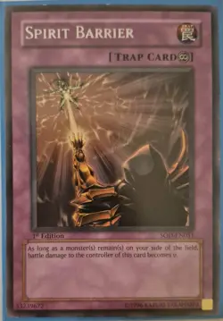 YuGiOh Spirit Barrier Rare 1st Edition SOD-EN051 Rare - Image 1