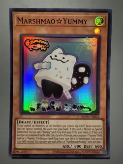 YUGIOH MARSHMAO YUMMY (EFFECT) ASIA ENGLISH EDITION DOOD-AE024 SUPER RARE - Image 1