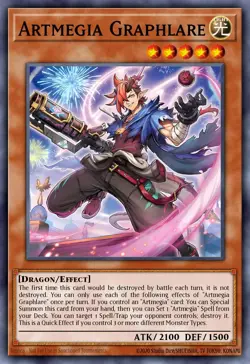 Yugioh DUAD-EN010 - Artmage Graflare - Ultra Rare - Image 1