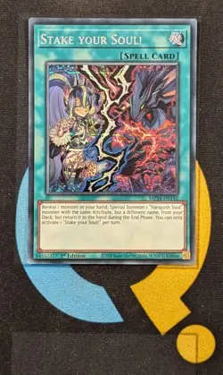 MP24-EN142 Stake your Soul! Prismatic Secret Rare 1st Edition YuGiOh - Image 1